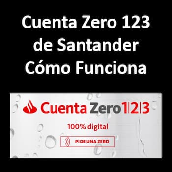 Cuenta Zero 123 de Santander