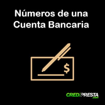 números de una cuenta bancaria