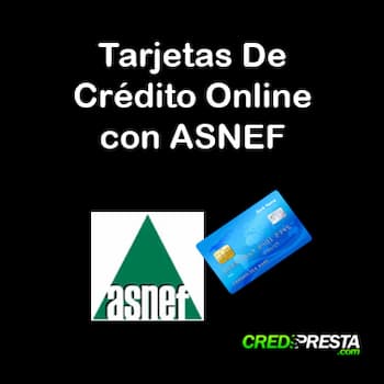 tarjetas de crédito online con ASNEF