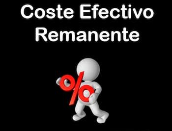 coste efectivo remanente