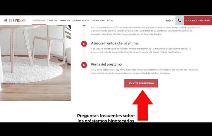 Préstamo con hipoteca