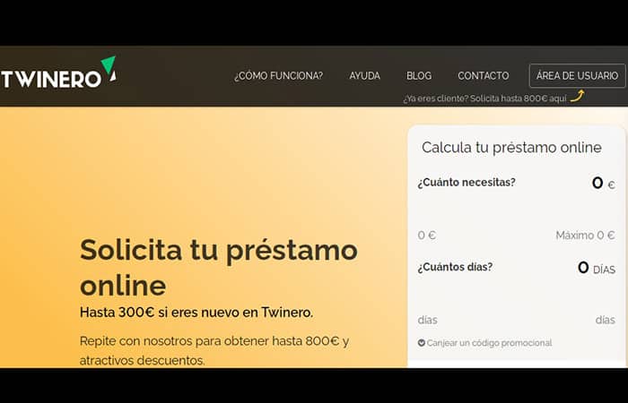 Página Web de Twinero