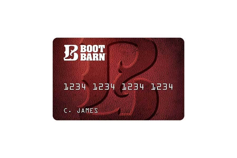 Boot Barn credit card