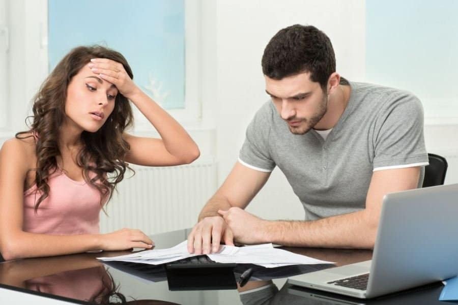 struggling couple