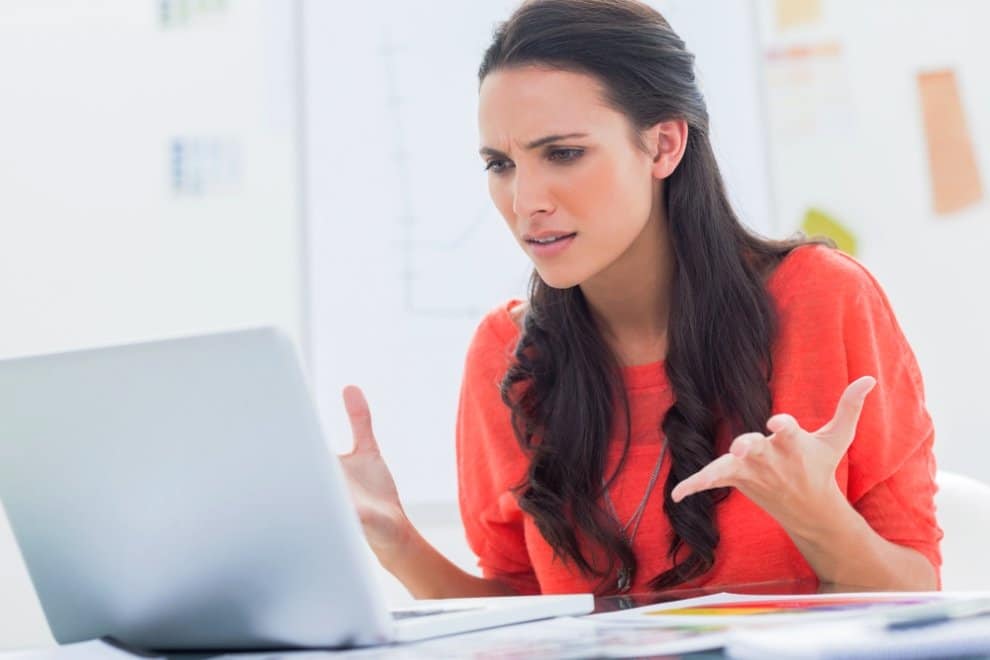 frustrated woman