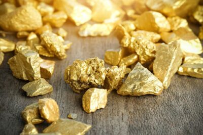 gold on table