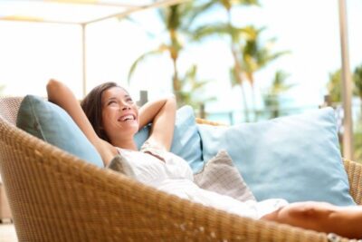 woman relaxing