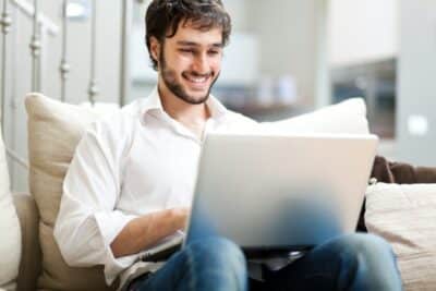 man on laptop
