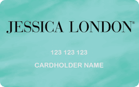Inicio de sesión con tarjeta de crédito de Jessica London, pago, atención al cliente