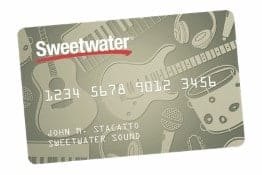 Inicio de sesión con tarjeta de crédito de Sweetwater, pago, servicio al cliente