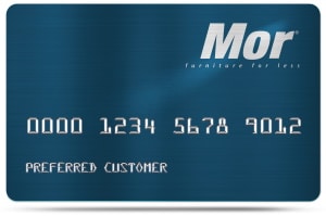 Inicio de sesión con tarjeta de crédito, pago, servicio al cliente de Mor Furniture