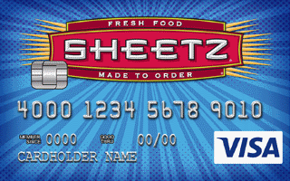 Inicio de sesión con tarjeta de crédito, pago, servicio al cliente de Sheetz