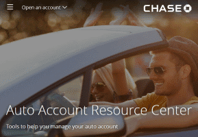 Inicio de sesión de Chase Auto Finance, pago, servicio al cliente