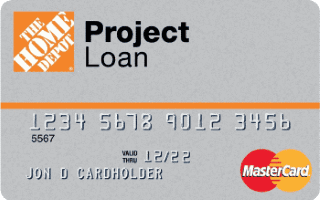 Inicio de sesión de préstamos para proyectos de Home Depot, pago, servicio al cliente