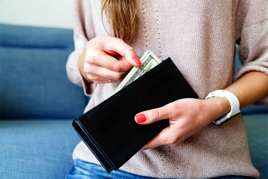cash in wallet