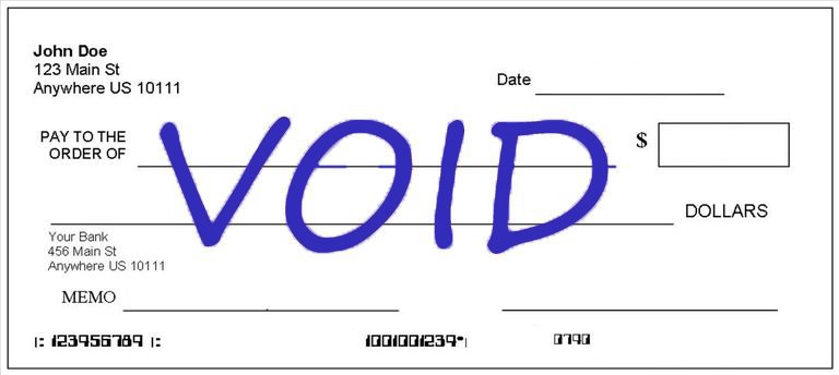 voided check